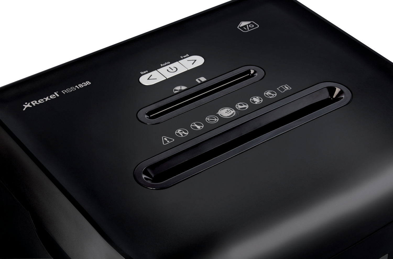 Знищувач документів Promax RSS1838 Р2 18арк. поздовжня різання, корзина на 38л. Rexel - фото 2