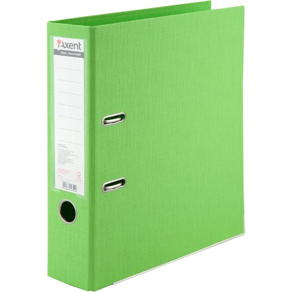 Регистратор 7,5см. А4 (PP двустороннее покрытие) Prestige, салат. Axent - фото 1