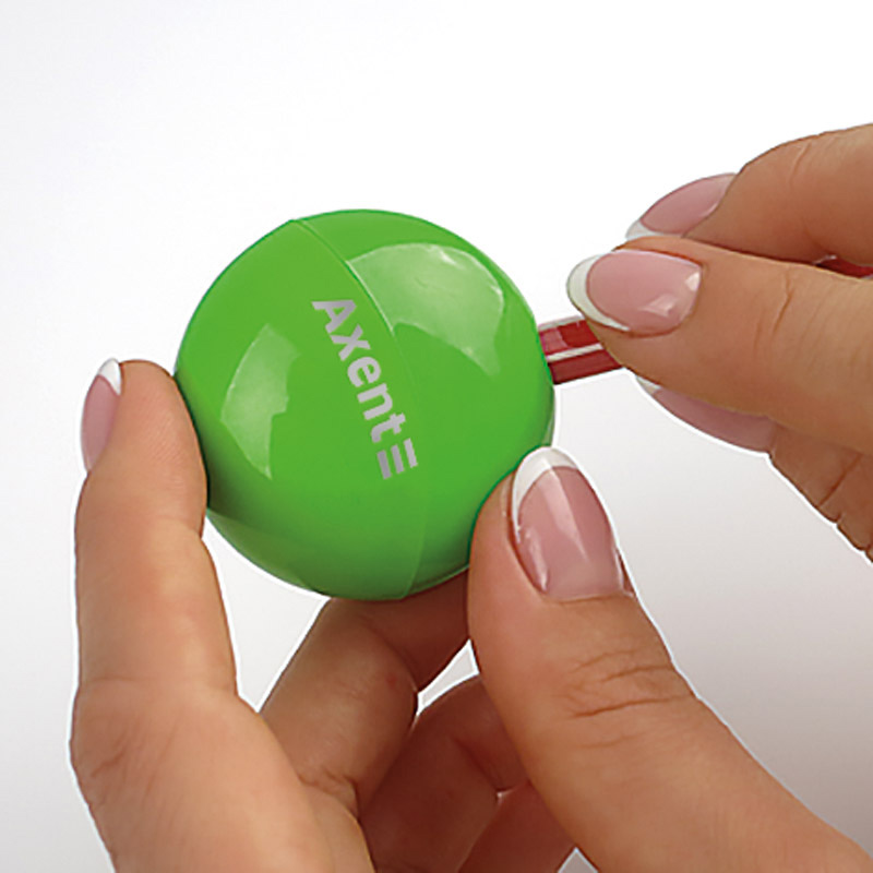 Точилка пластиковая с контейнером, 1 отверстие, ассорт. Axent - фото 1