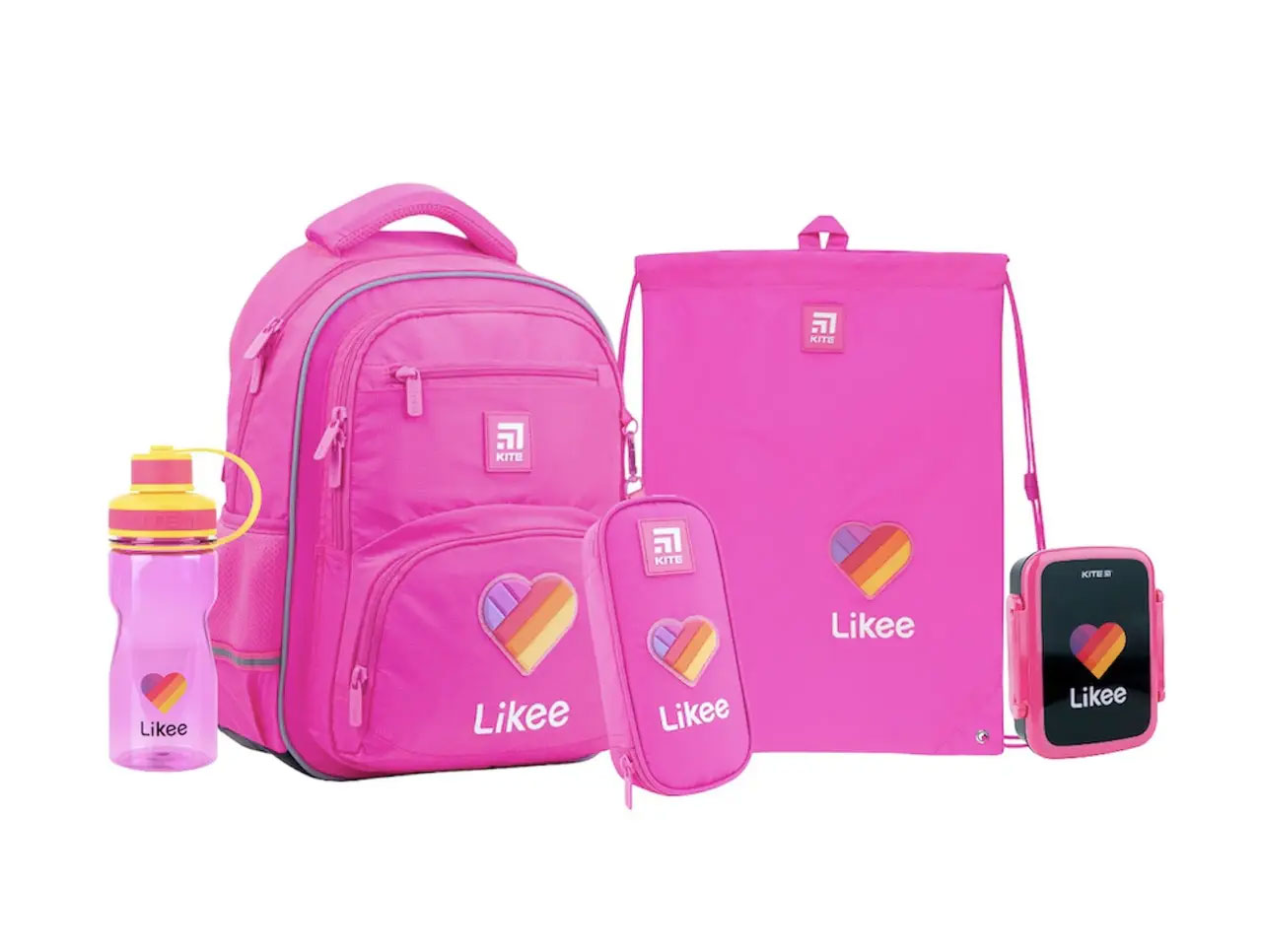Пляшечка для води Kite 500мл,, Likee, рожев. Kite - фото 2