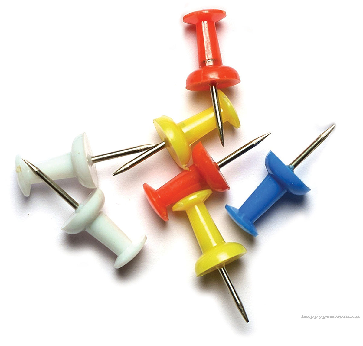 Кнопки-столбики, цветной пластик, карт. уп., 30шт/уп., ассорт. Scholz - фото 1