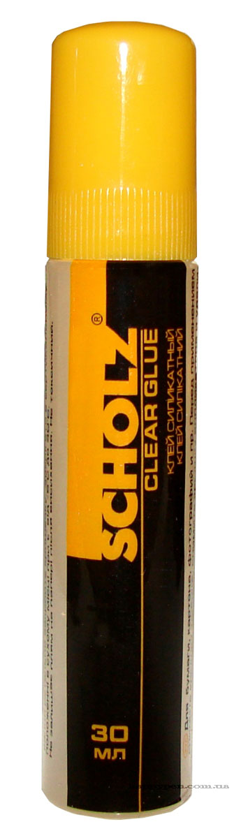 Клей силікатний, з губкою, 30г., олівець Scholz - фото 4