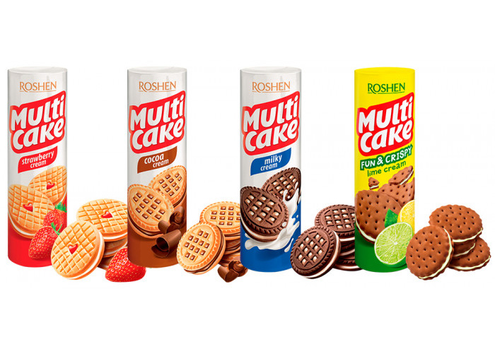 Печиво Мульті-Кейк з какао начинкою,180гр. Roshen - фото 2