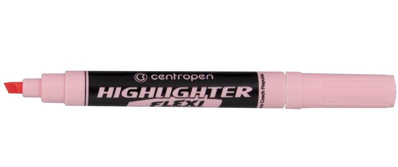 Маркер текстовий Highlighter Flexi 8542, 1-5мм, пастельний рожевий Centropen - фото 1