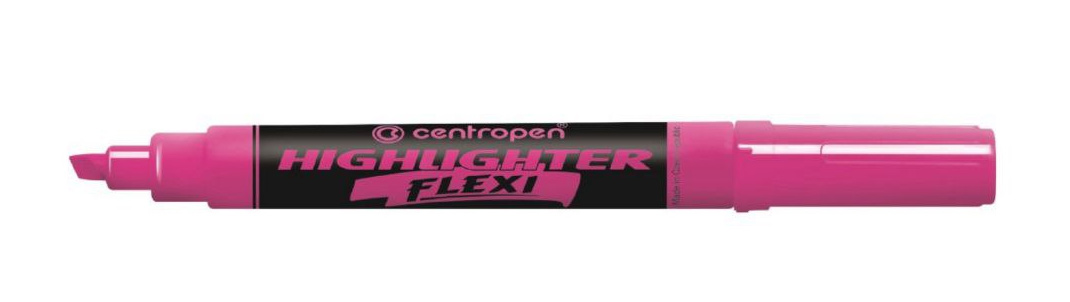 Маркер текстовий Highlighter Flexi 8542, 1-5мм, рожев. Centropen - фото 1