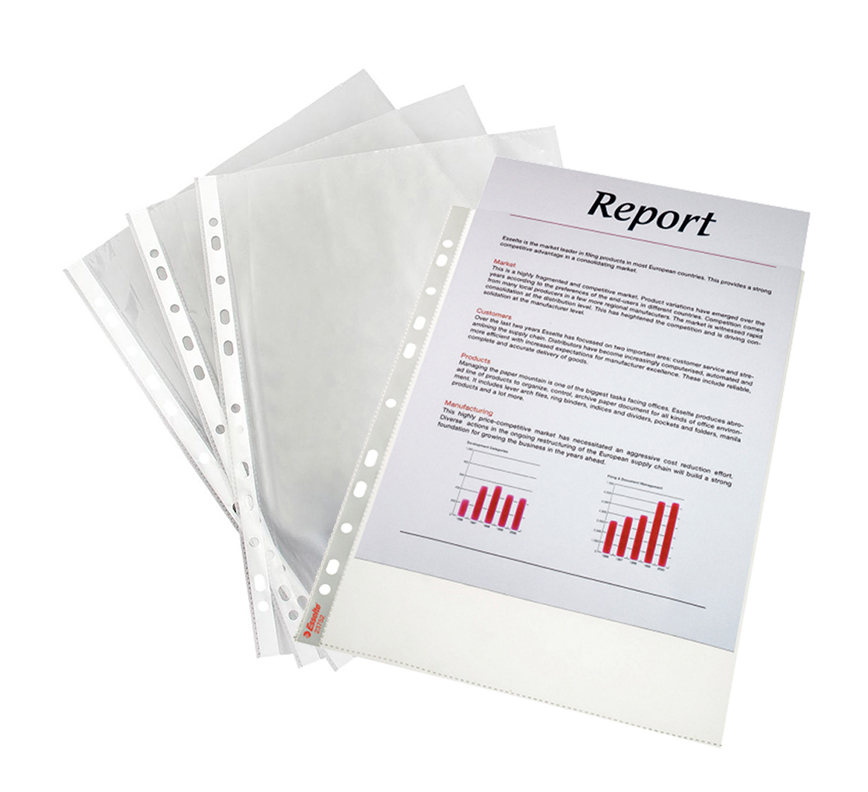 Файл матовий А4, 40мкм., верхній розріз, 100шт./уп. Esselte - фото 2