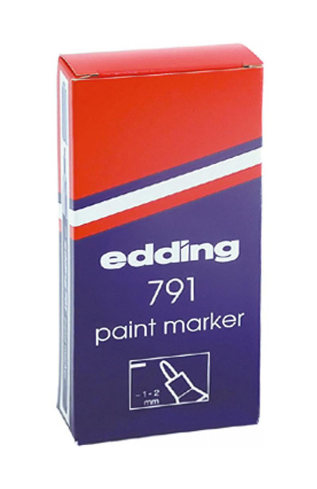 Маркер для маркировки любых поверхностей, термостойкий 791, 1-2мм., син. Edding - фото 1