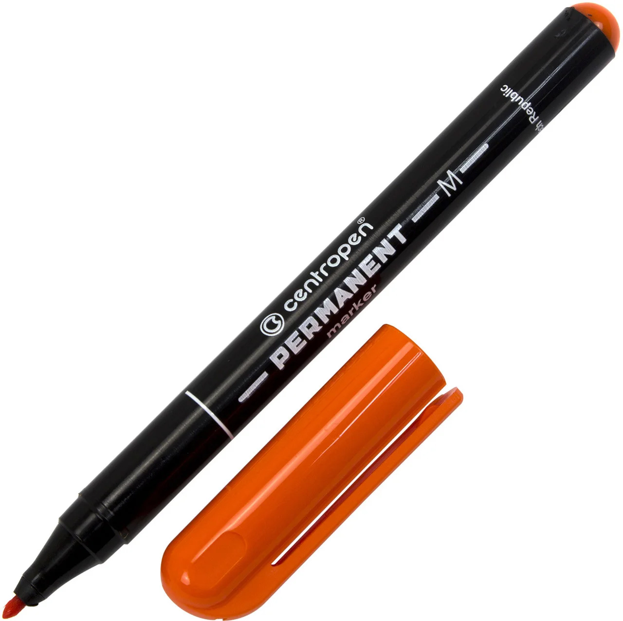 Маркер перманентный, круглое острие 1мм.(M), 2846, оранж. Centropen - фото 3