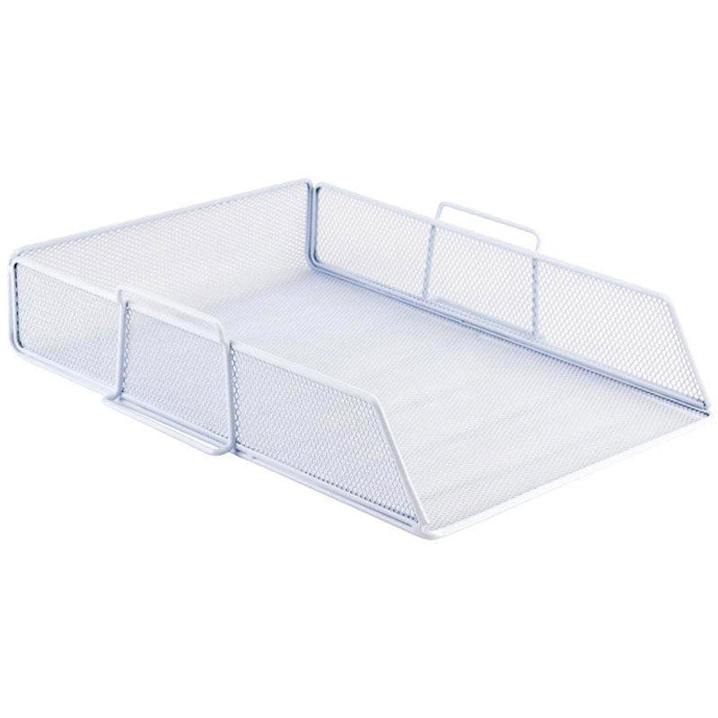 Лоток горизонтальный для бумаг, металлический, бел. Axent - фото 2