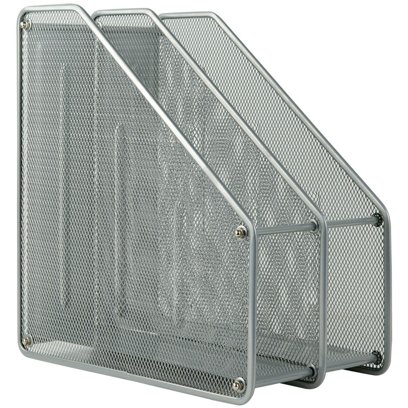 Лоток вертикальний 2 в 1 металевий, срібл. Axent - фото 2