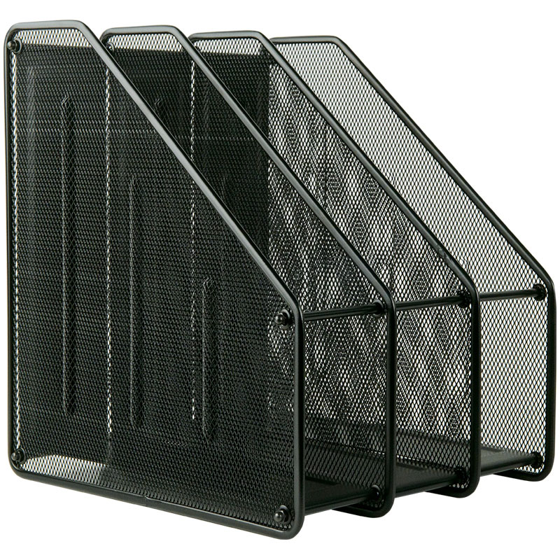 Лоток вертикальний 3 в 1 металевий, чорн. Axent - фото 2