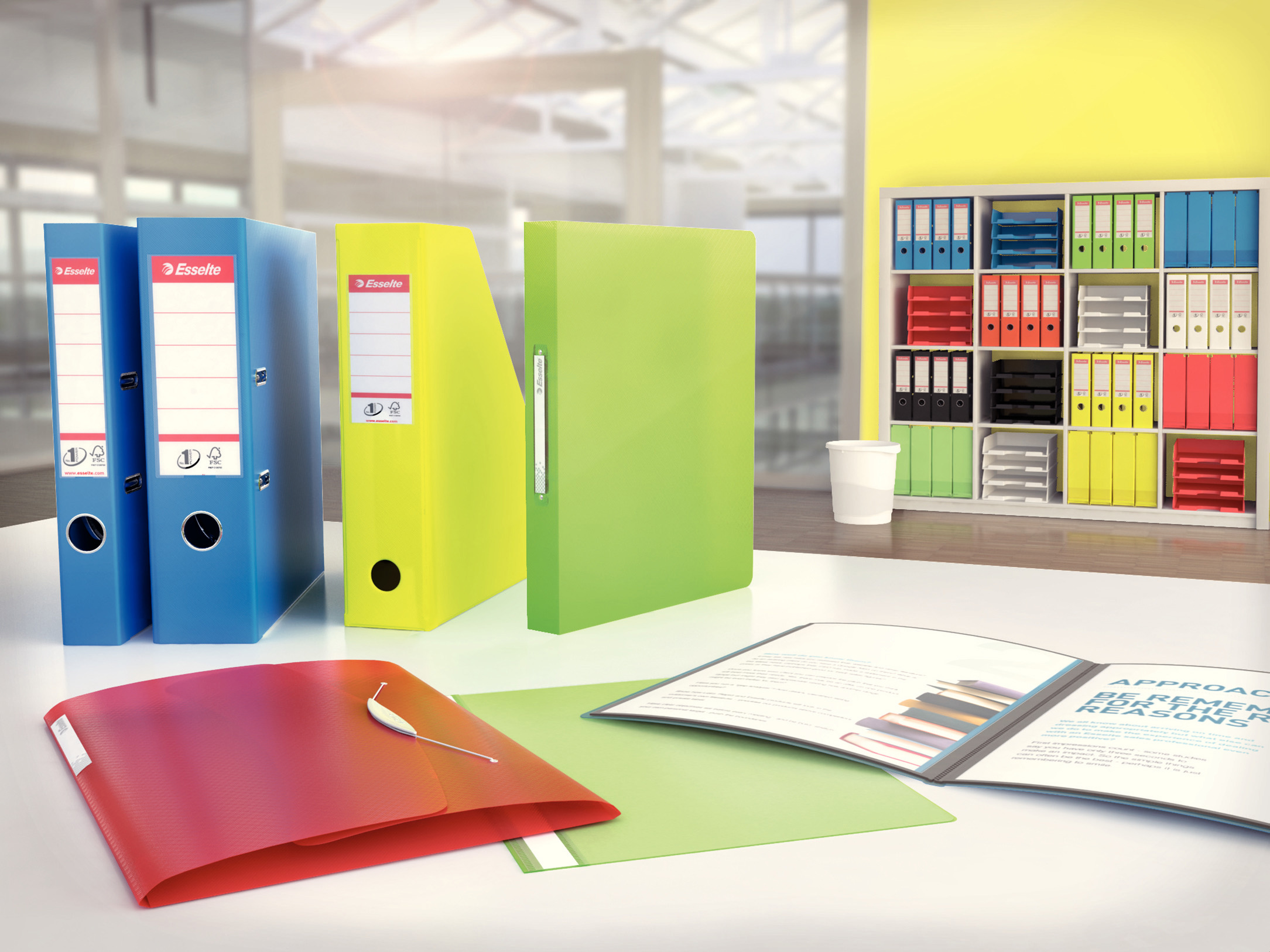 Регистратор 5см. А4 (PP), No.1 Power Vivida, зелен. Esselte - фото 3