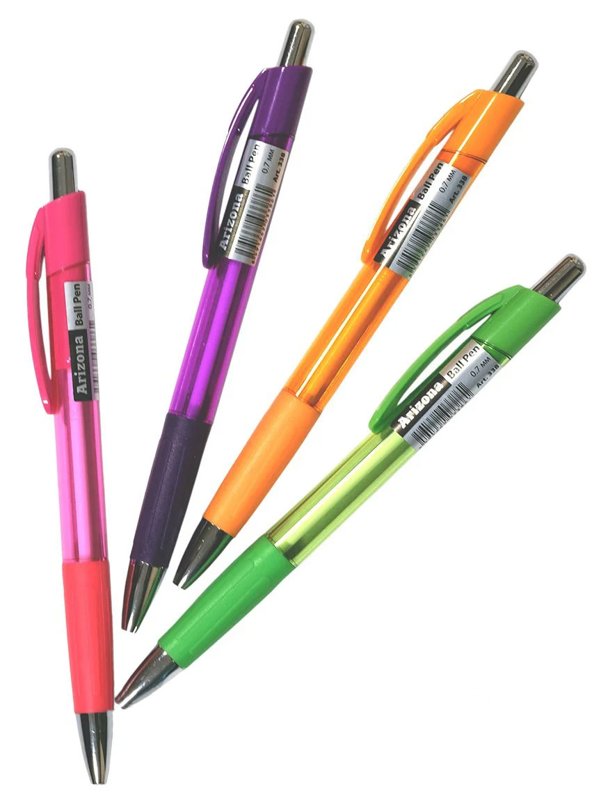 Ручка кулькова автоматична Arizona корпус асорт., ст. син. NORMA - фото 1