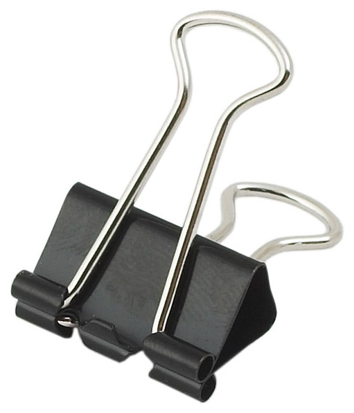 Зажим-біндер 51мм., 12шт/уп., чорн. 4Office - фото 2