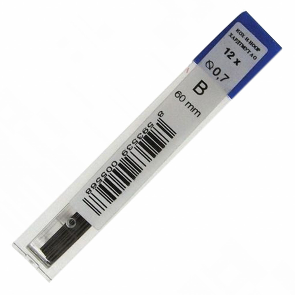 Грифели для автоматического карандаша 0,7мм., B, Bohemia Works Koh-i-noor - фото 1