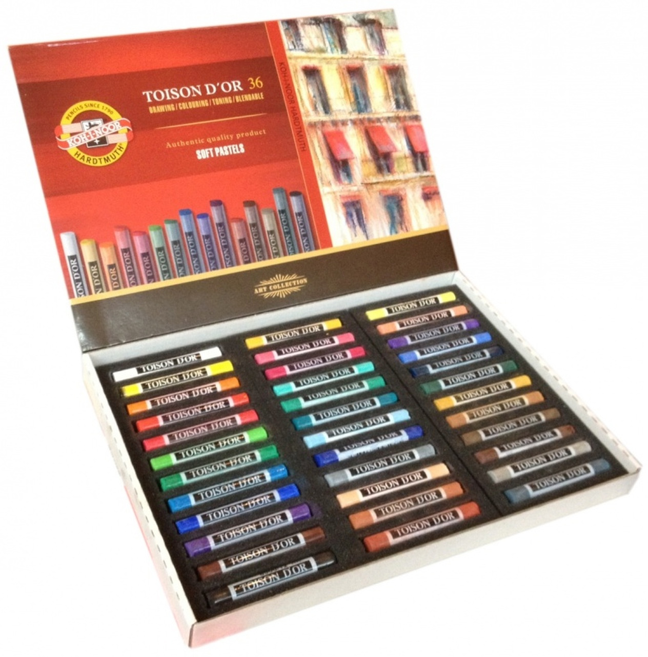 Пастель суха 36 кольорів, TOISON D'OR 8515 Koh-i-noor - фото 1