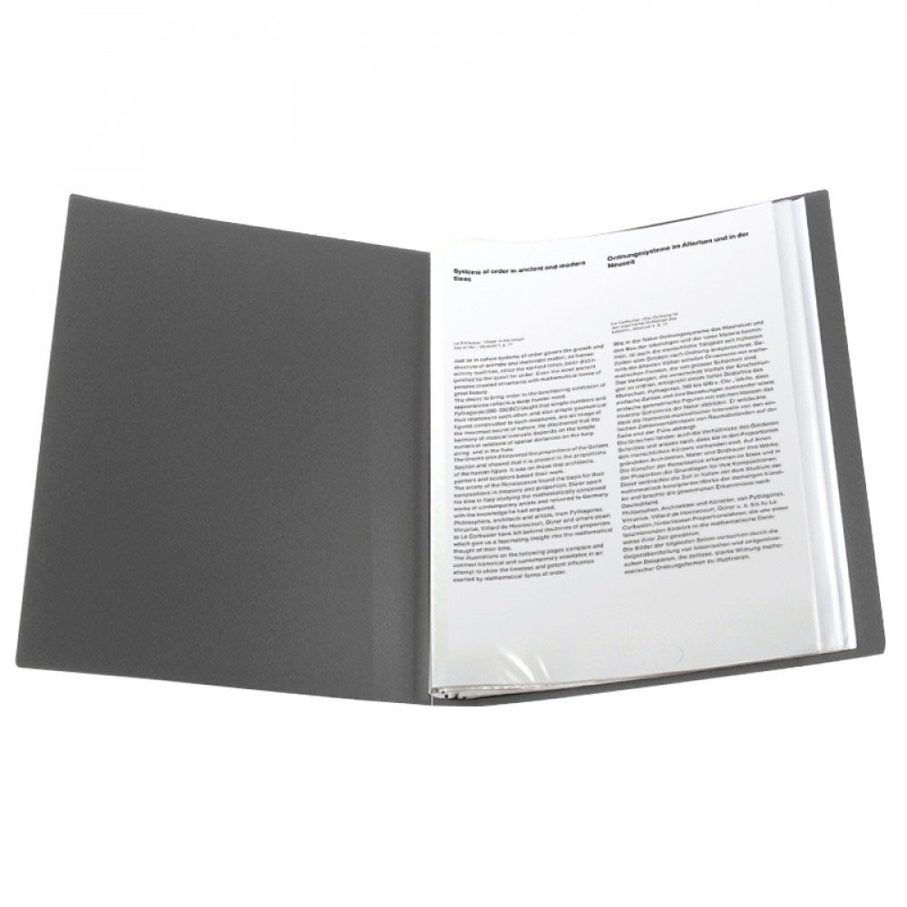 Папка на 40 файлів, сір. Axent - фото 1