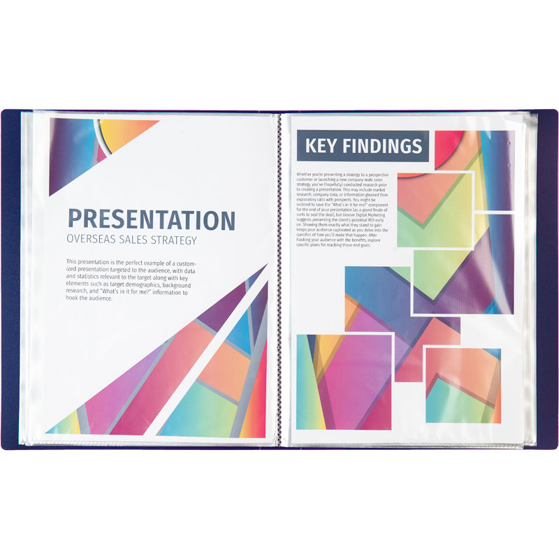 Папка на 60 файлів, син. Axent - фото 1