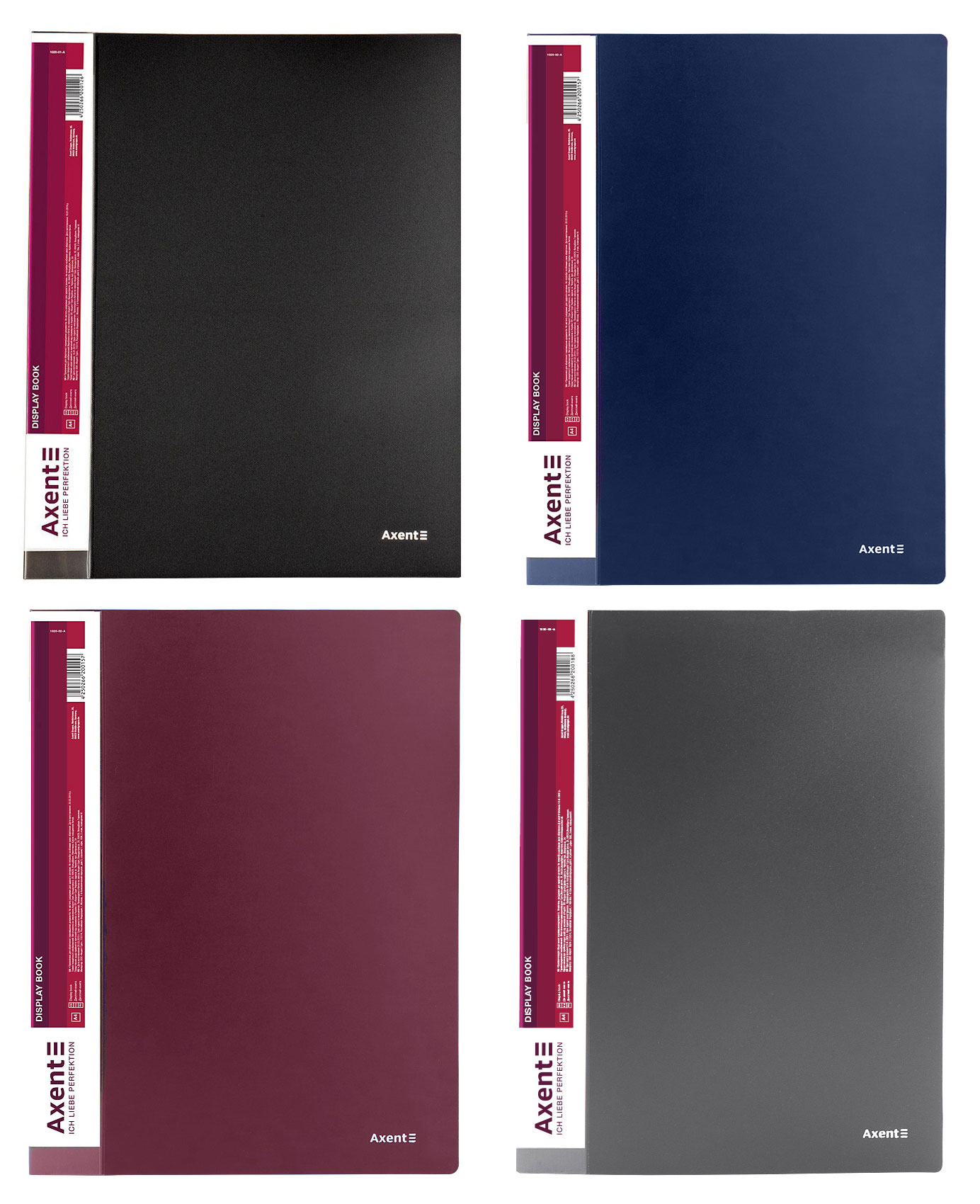 Папка на 20 файлів, бордо Axent - фото 1