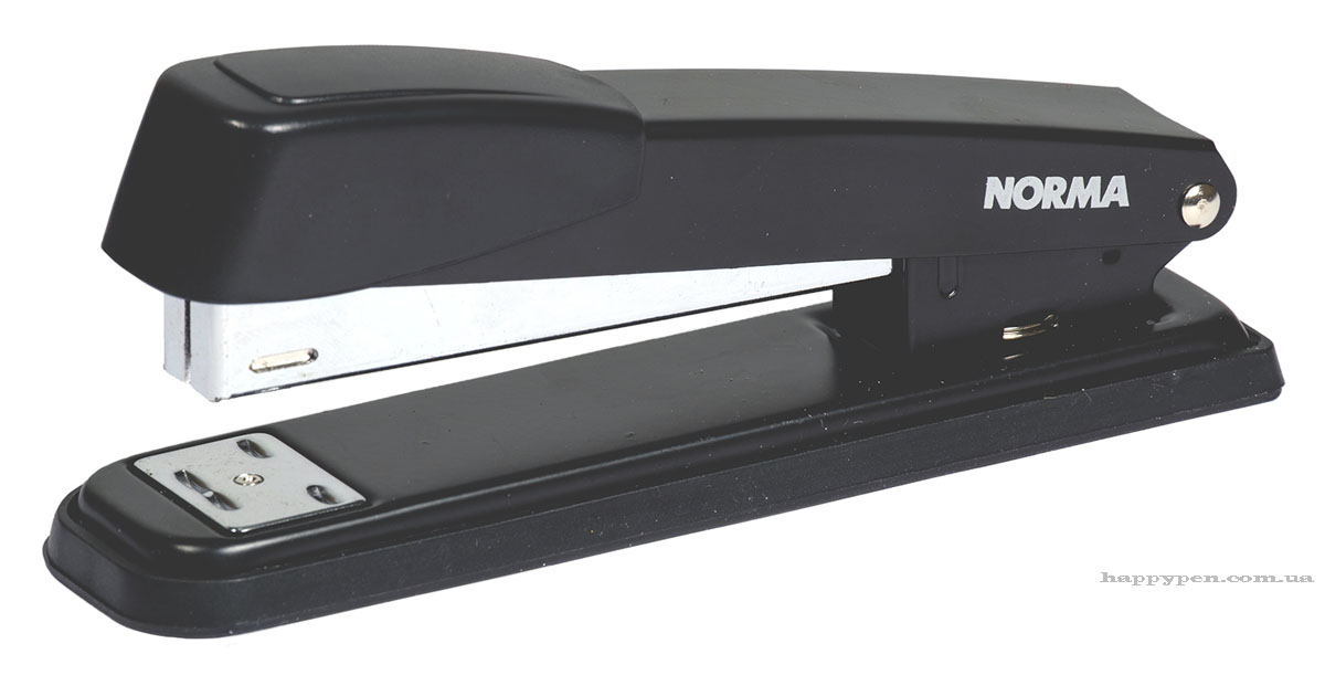 Степлер 24/6, 20арк., металевий, чорн. NORMA - фото 2