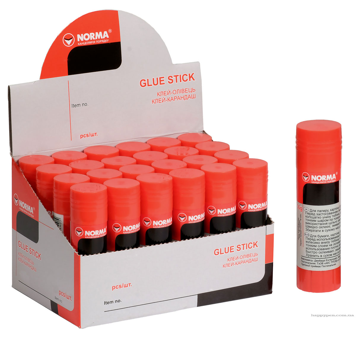 Клей-карандаш PVA, 36г. NORMA - фото 3
