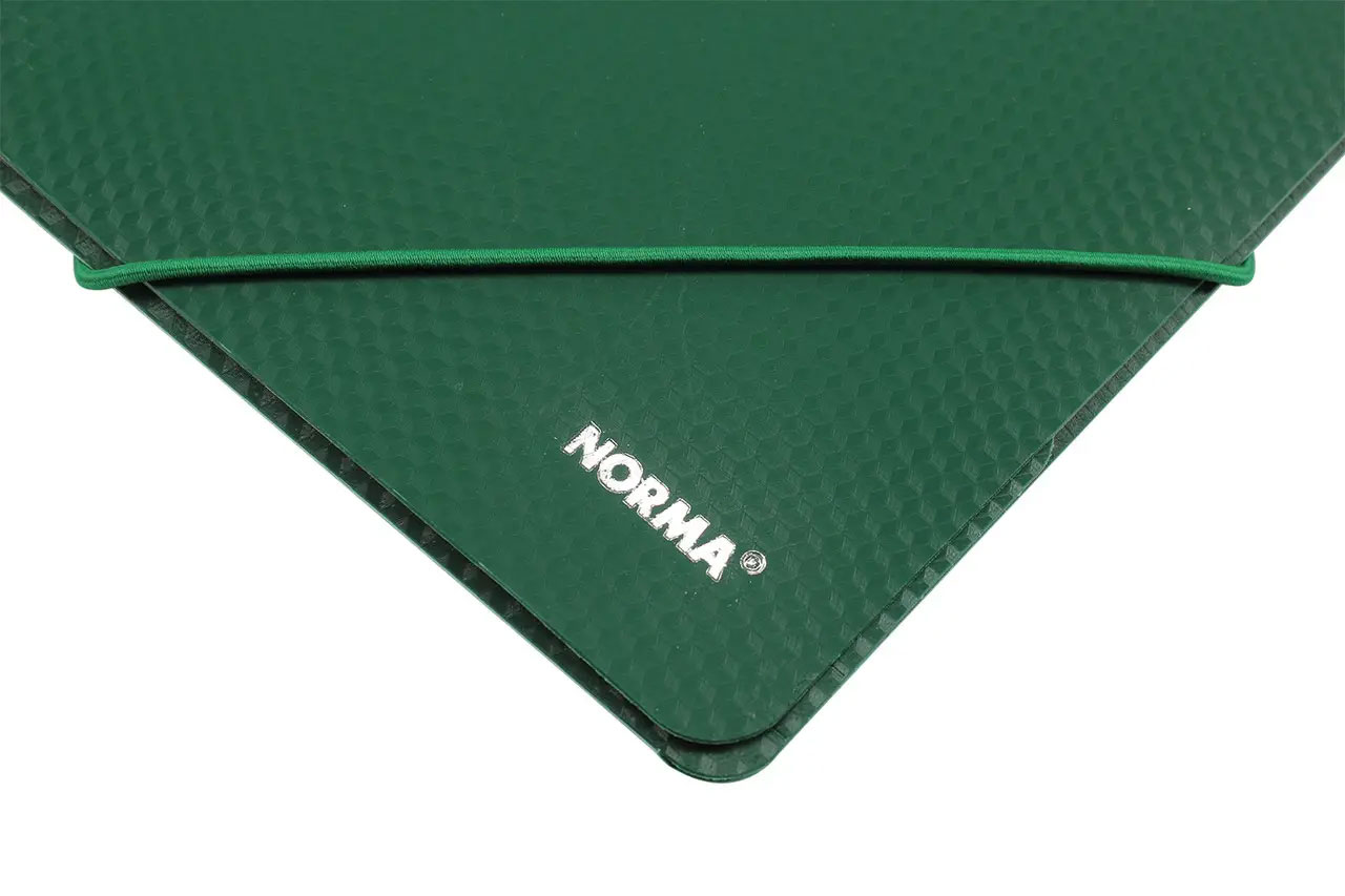 Папка на резинках А4, пластик, зелен. NORMA - фото 2