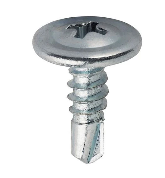 Саморіз з прес шайбою та буром для металу 4,2х14, цинкове покриття, 1000шт/уп. _ - фото 2