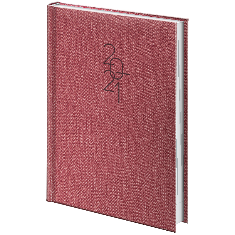 Ежедневник датированный Стандарт 2021 Tweed, красн. Brunnen - фото 2