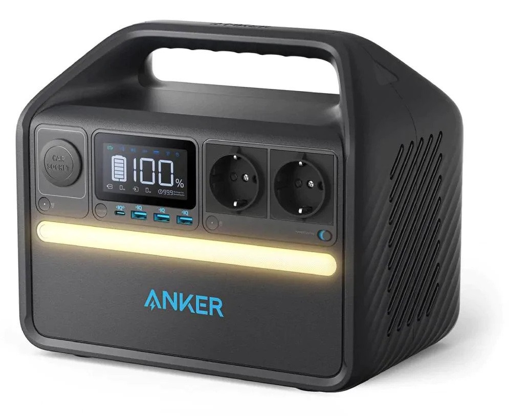 Зарядная станция ANKER 535 PowerHouse-512Wh/AC-500W/USB-C-60W/3xUSB/1xCar/MPPT LiFePO (A1751311) ANKER - фото 13
