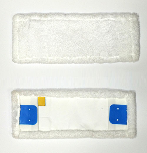 Насадка Моп плоская для швабры 40*14см., микрофибра с карманами и ушками, бел. Uctem - фото 2