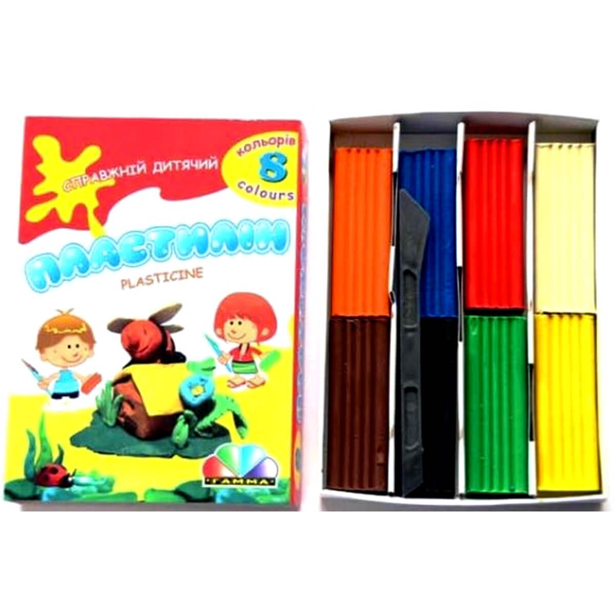 Пластилин 8цв, 160гр. Украина - фото 4