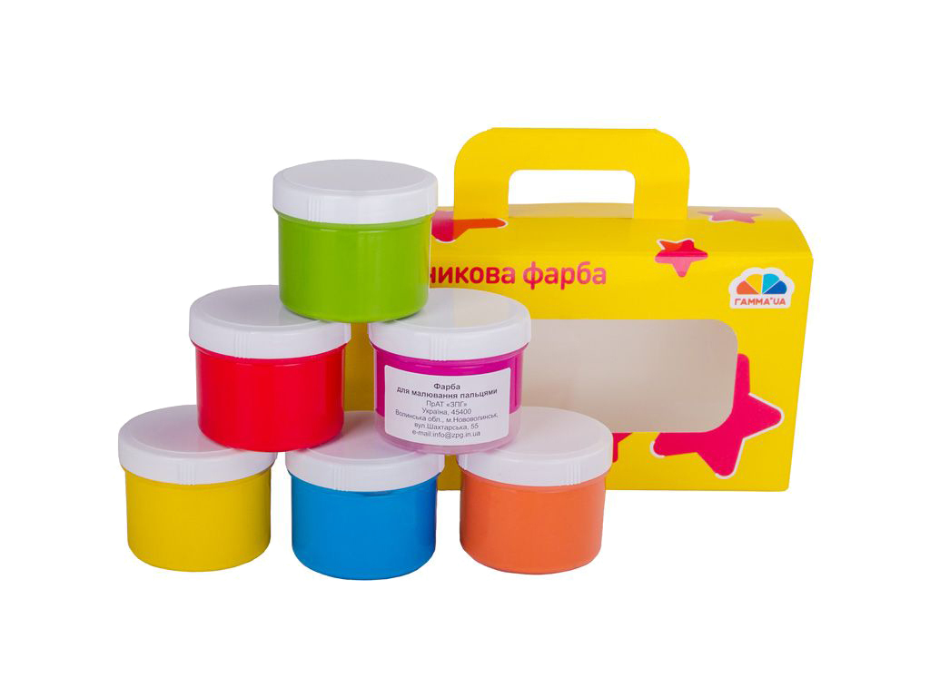 Краски пальчиковые 