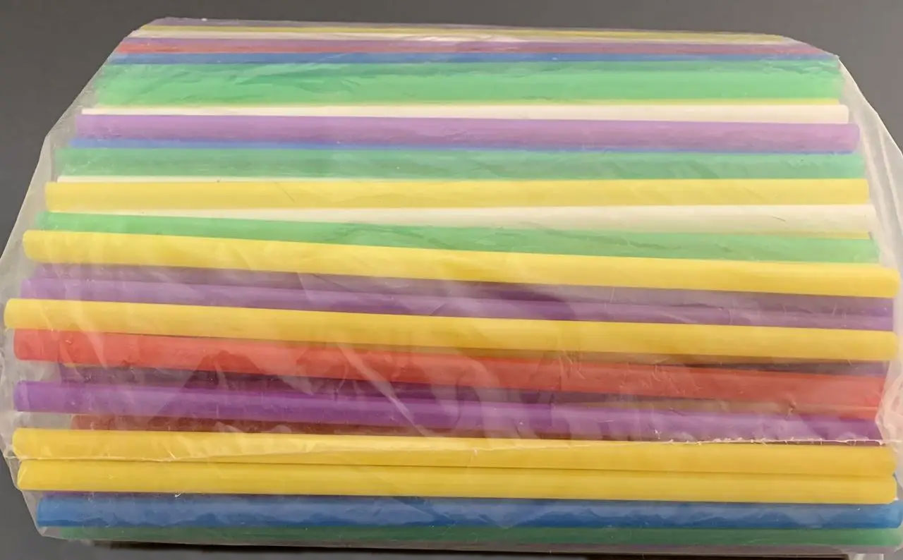 Трубочки 21см., d6,8мм., 100шт./уп., ассорт. Украина - фото 2