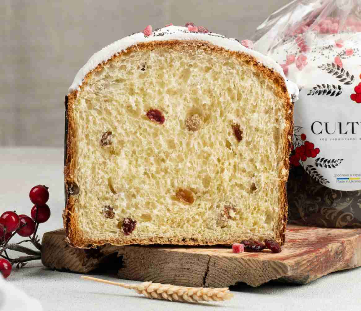 Паска CultUA большая, 0,360кг., с изюмом и клюквой Biscotti - фото 2