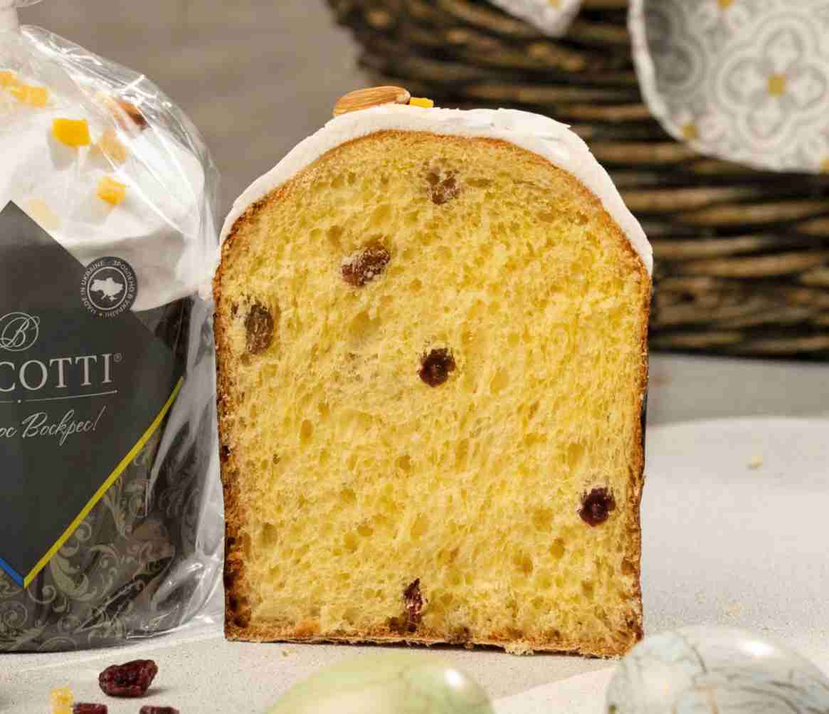Паска BISCOTTI середня, 0,245кг., з родзинками і журавлиню Biscotti - фото 2