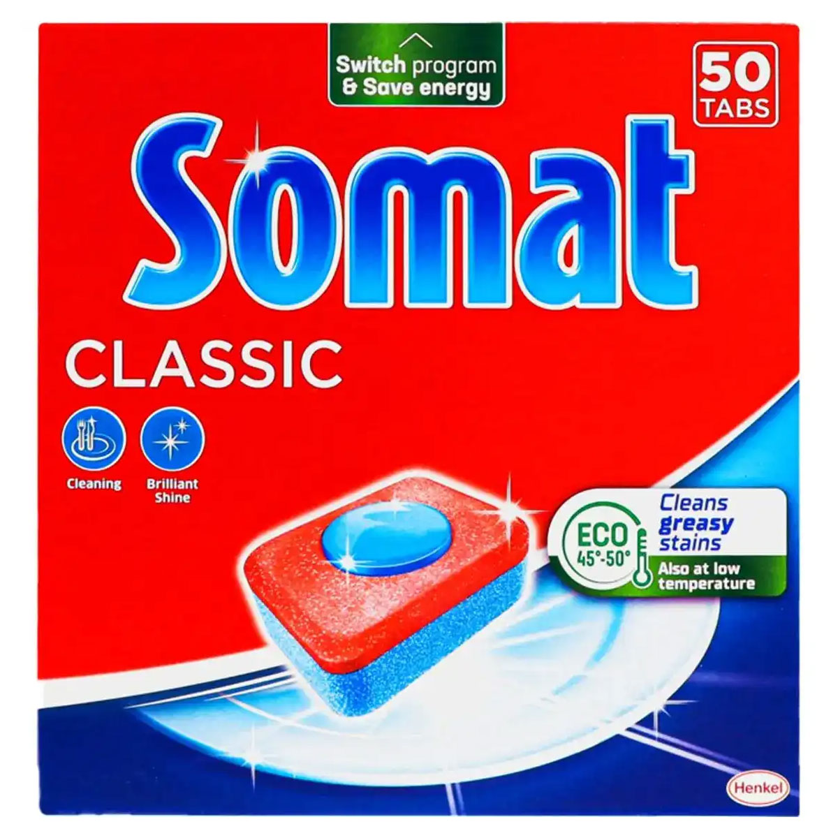 Таблетки для посудомийних машин, 50шт/уп. Classic Somat - фото 1