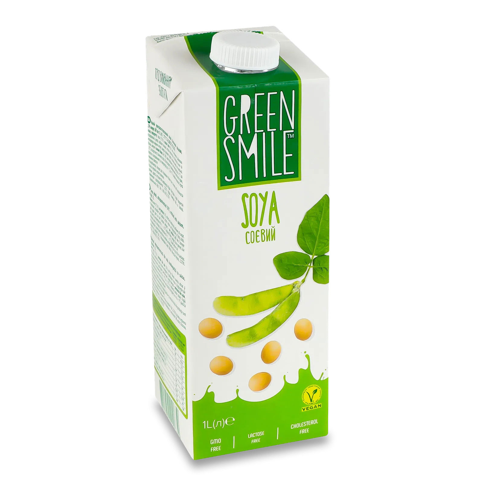 Напиток ультрапастеризованный соевый, 2,5% жира, 1л. Green Smile - фото 1