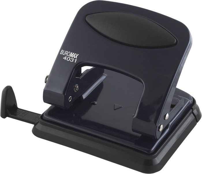 Діркопробивач на 2 отвори, до 30 аркушів BM.4031, металевий, 133*114*93мм., чорн. BuroMax - фото 1