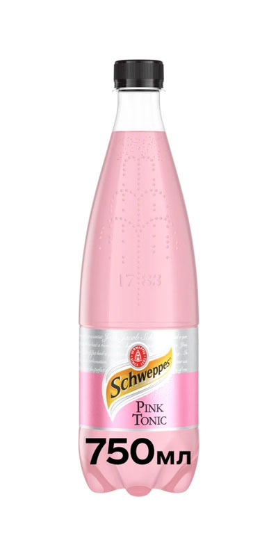 Напій Швепс Pink Tonic, 0,75л., 12шт/уп., пластикова пляшка Schweppes - фото 2