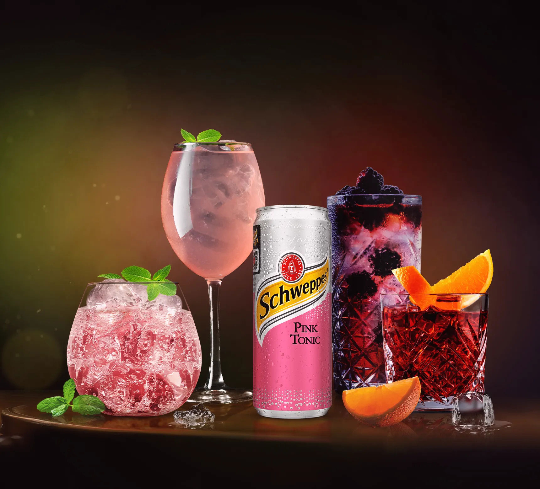 Напій Швепс Pink Tonic, 0,33л, 12шт/уп., жерстяна банка Schweppes - фото 4