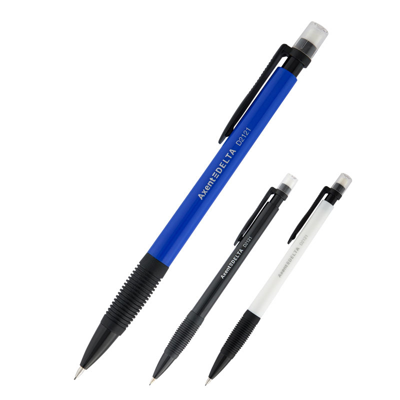Олівець автоматичний 0,5мм., D2121, пластиковий корпус гумовим гріпом, колір асорті Axent Delta - фото 1