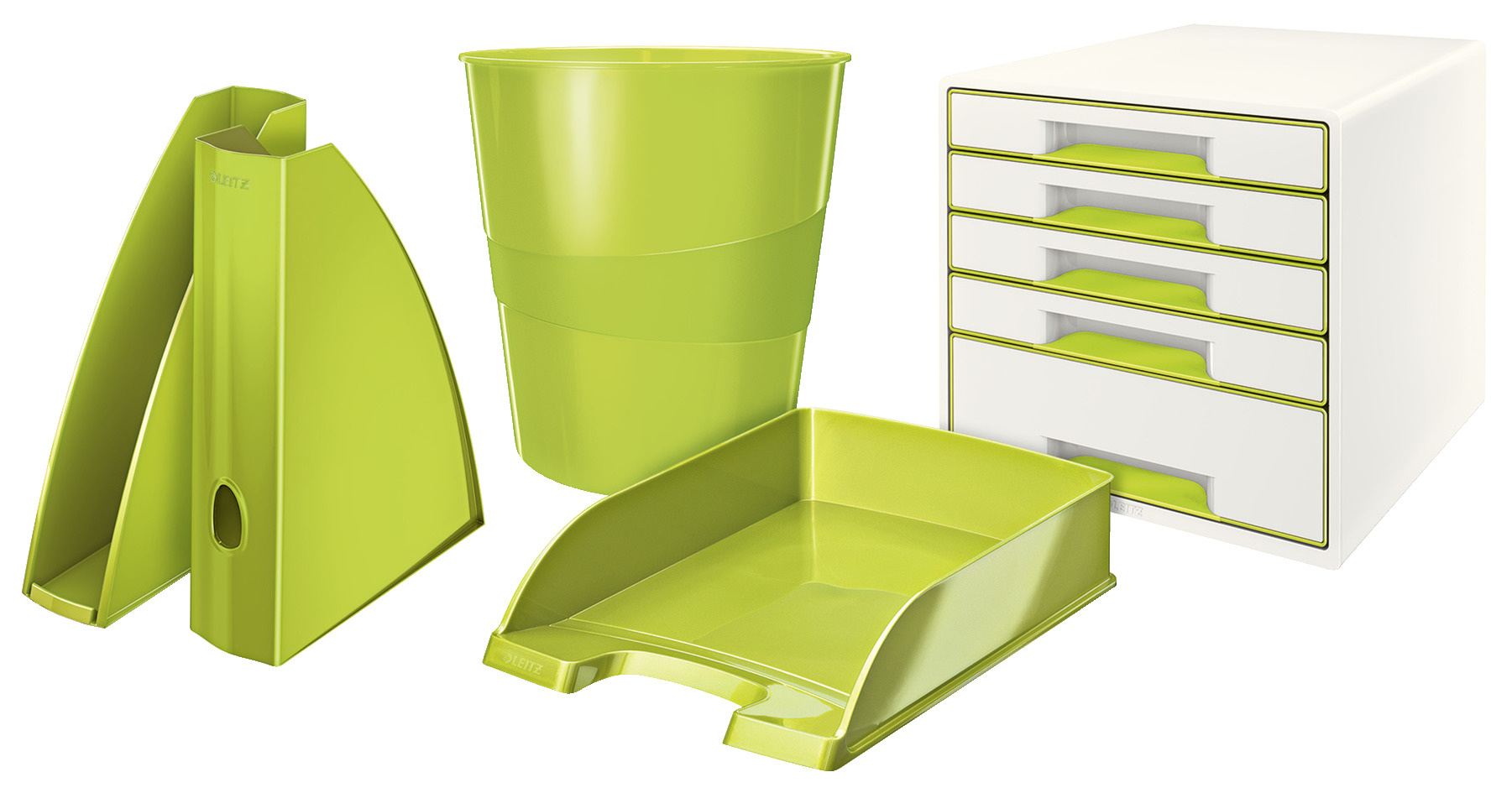 Корзина для паперів Wow 15л, пластик, зелен. LEITZ - фото 3