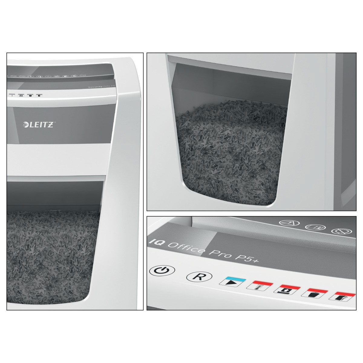 Знищувач документів IQ Office Pro P5+ 7лист., перехресне різання, корзина 30л LEITZ - фото 5