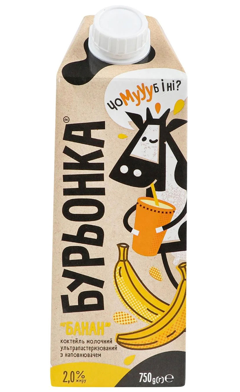 Коктейль молочний 750г., 2,0%, 