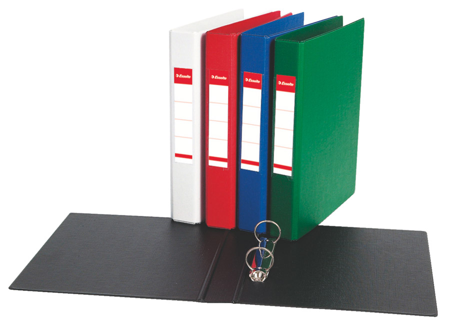 Папка А5 35мм. 2кольца, красн. Esselte - фото 3