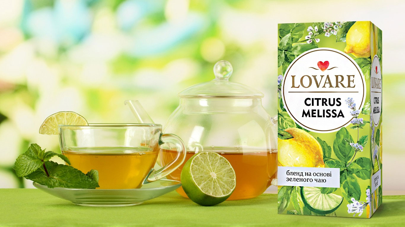 Бленд чая травяного и зеленого 