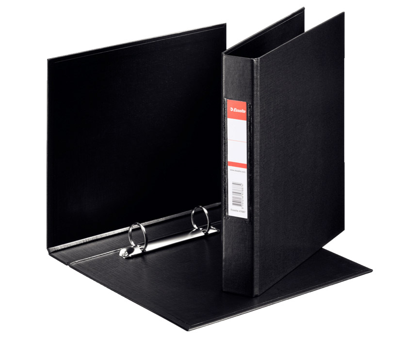 Папка А5 35мм. 2кольца, черн. Esselte - фото 2