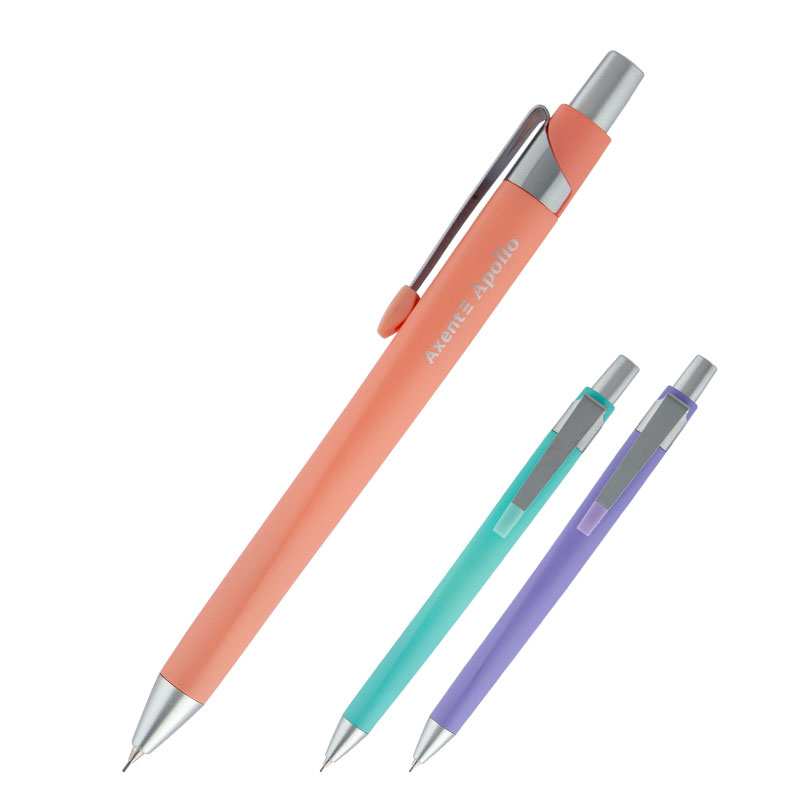 Карандаш автоматический 0,5мм. Apollo, пластиковий корпус, цвет ассорт. Axent - фото 2