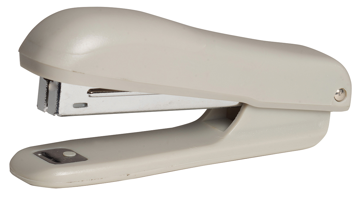 Степлер №10 10л., пластик., сер. Scholz - фото 1