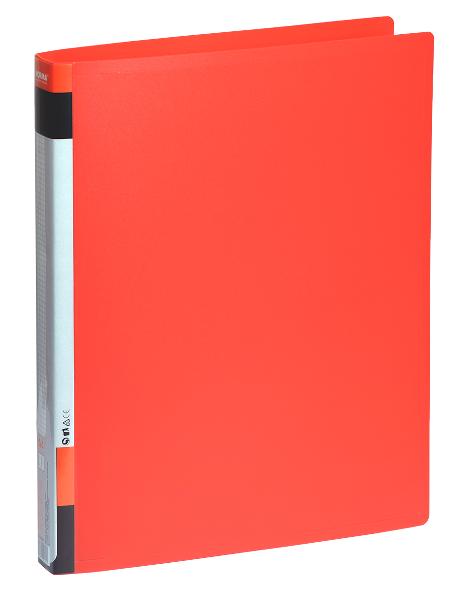 Папка А4, 40мм., 2кільця, пластик (PР), черв. NORMA - фото 1